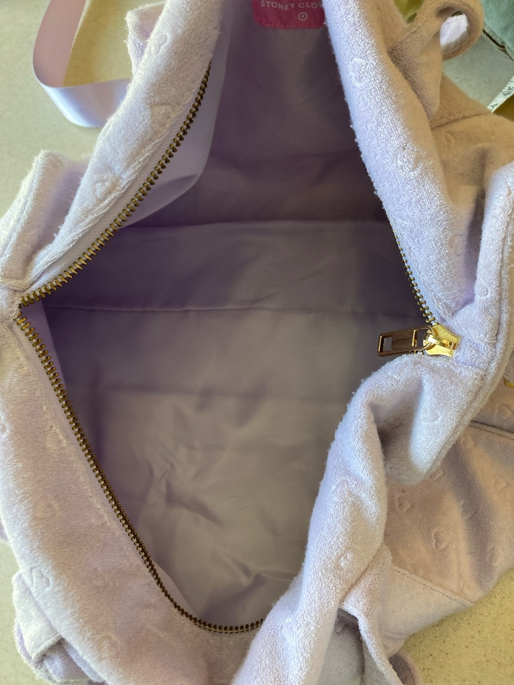 Stoney Clover Lane Lavender Heart-Embossed Travel Duffel - Picture 11 of 16